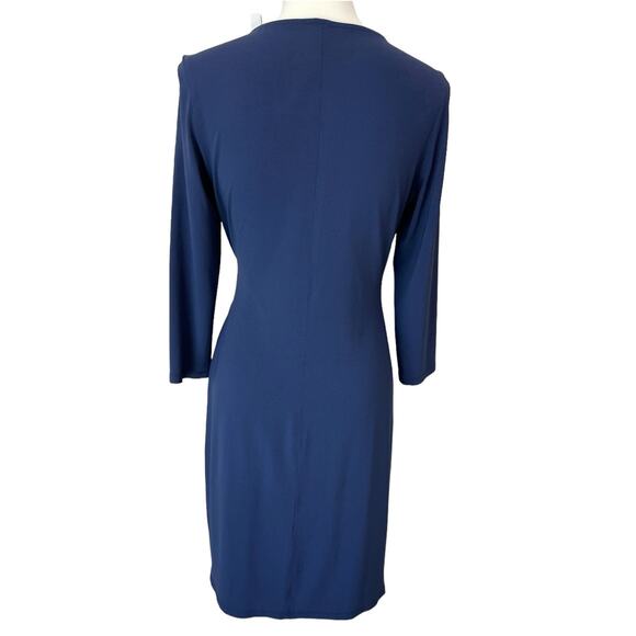 IRIS SETLAKWE Dress Womens Medium Navy Blue Career Modern Classic Minimalist - Picture 2 of 11